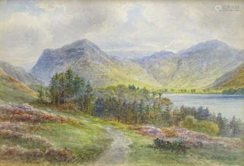 Ralph Morley (19thC/20thC). Buttermere, watercolour, signed and titled, 24cm x 35cm.