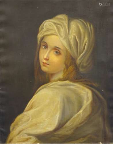 C.H. Pinkstone (19thC). Beatrice, oil on canvas, titled and dated 1857 verso, 54cm x 41.5cm.