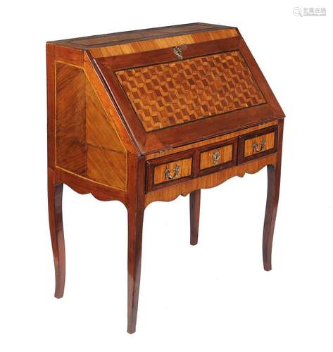 A French kingwood and parquetry bureau