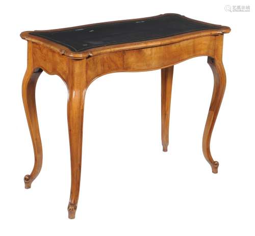 A 19th Century French walnut writing table