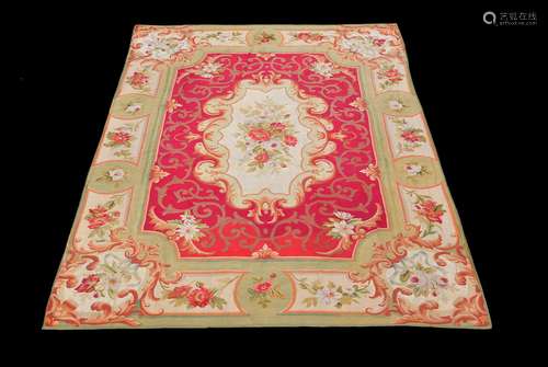 A late 19th/early 20th century Aubusson carpet