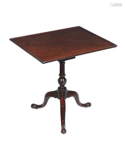 A George III mahogany tripod occasional table