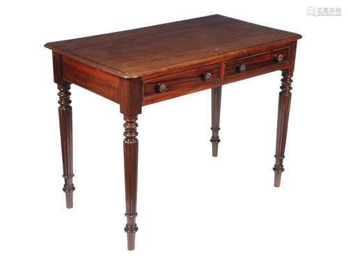 A William IV mahogany side table