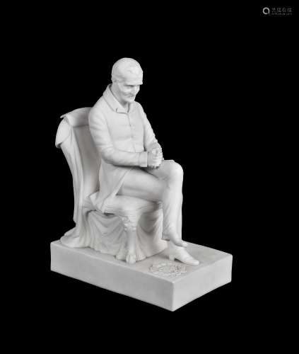 A Samuel Alcock and Co. A Parian figure of Arthur, 1st Duke of Wellington (1769-1852)