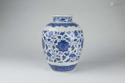 A Blue And White Porcelain Pot
