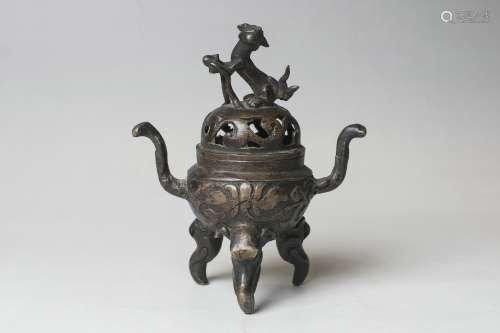 A Bronze Incense Burner