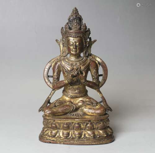 A Bronze Figure Of Buddha