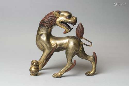 A Bronze Figure Of Beast