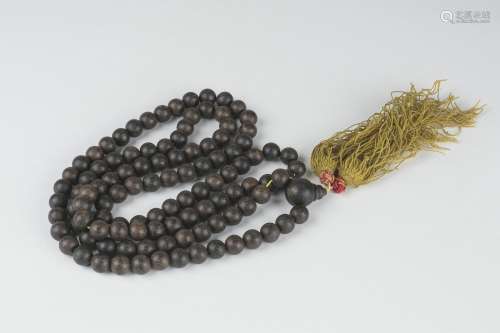 A String Of Agarwood Buddhist Beads
