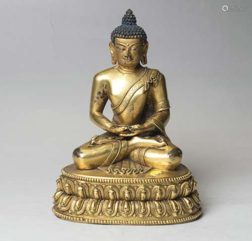 A Bronze Figure Of Buddha