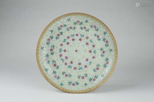 A Famille Rose Porcelain Dish