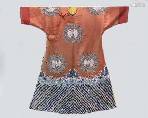 Robe With Crane Pattern