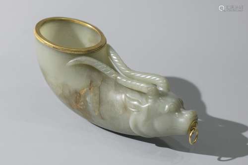 A Carved Jade Cup