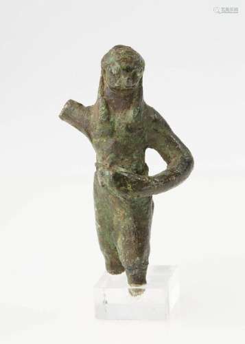 Bronze statuette representing Horus Harpooner (rar…