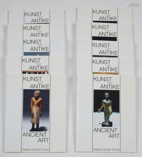 Set of eight archaeology sales catalogues.