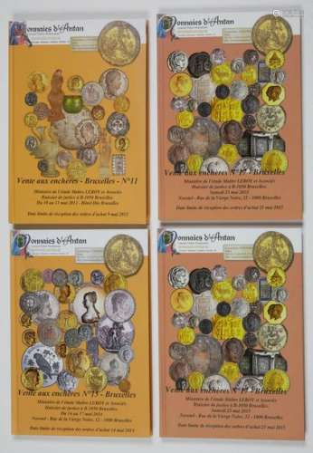 Four large catalogues of coins and archaeology.