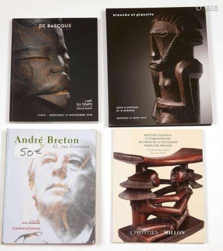 Four sales catalogues of African Art including the…