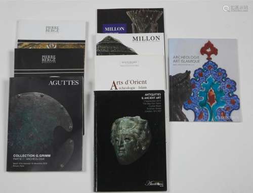 Set of eight catalogues of Kunst archaeology of An…