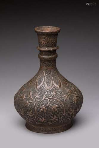 INDIA. nHookah base in chiselled copper. nHeight :…