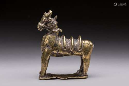 INDIA. nVotive figurine representing a bronze hors…