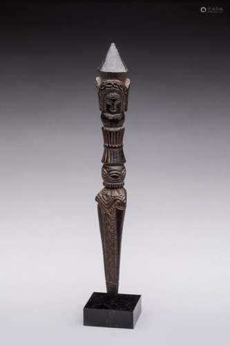 NEPAL. nEngraved wood nRitual dagger 