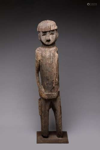 VIETNAM? nEroded wood. nAnthropomorphic statue on …