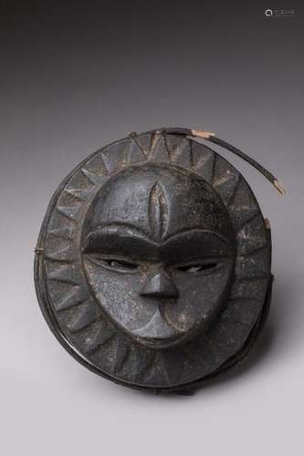 EKET, Nigeria. nWood, granular black patina. nMask…