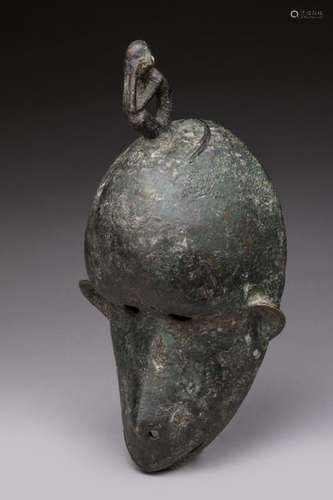 DOGON, Mali. nCopper alloy, greenish patina. nAnth…