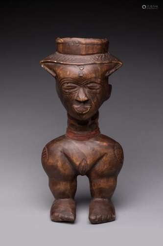 KUBA, Democratic Republic of Congo. nCarved and pa…