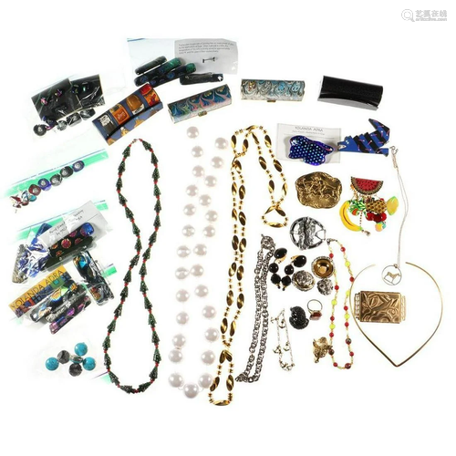 Collection of costume jewelry