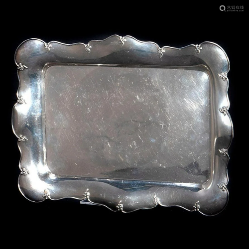 Shreve & Co. sterling silver tray