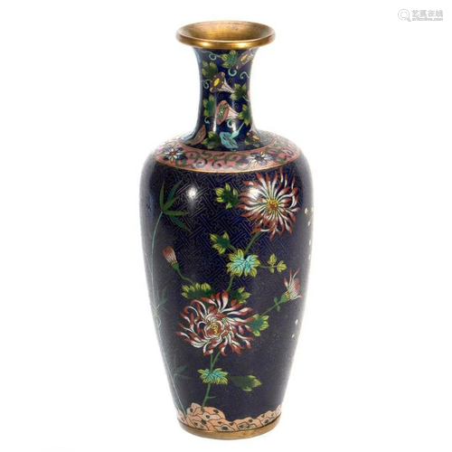 Chinese cloisonne vase