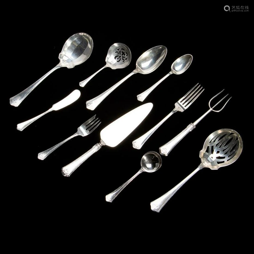 A sterling silver flatware service