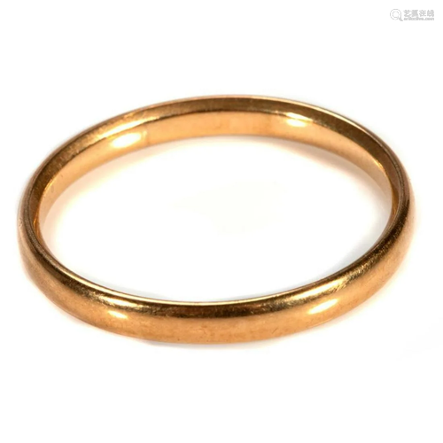 18k gold wedding band