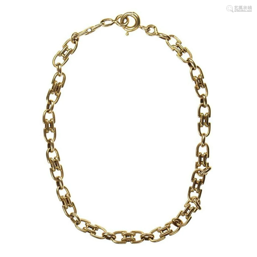 18k gold link bracelet