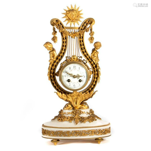 A 19th-century French ormolu clock