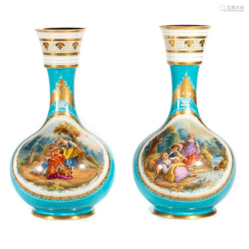 A pair of early 20th-century European painted por…