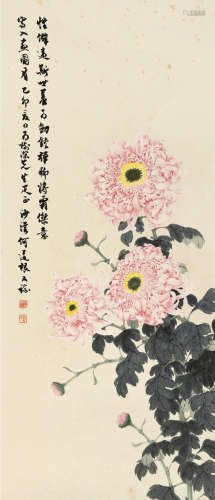 何道根（1943～2008） 花香 镜片 设色纸本