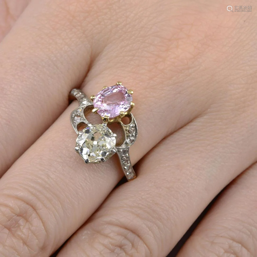 An Edwardian Madagascan pink sapphire a…