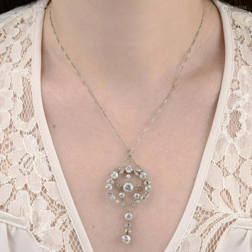 An early 20th century Belle Époque platinum old-cut