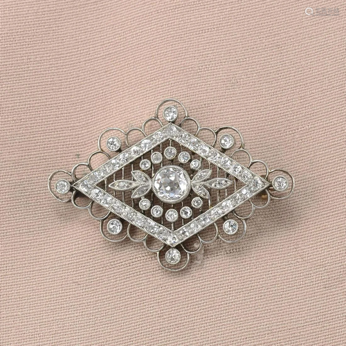 An early 20th century Belle Époque old-cut diamond