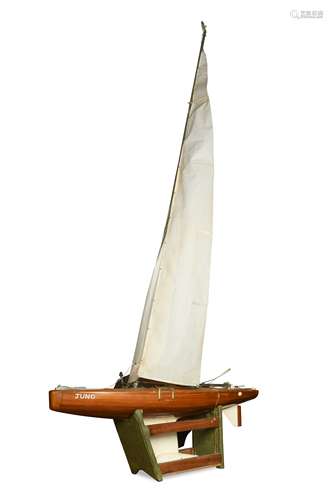 An early 20th century Clinker built Pond Yacht,