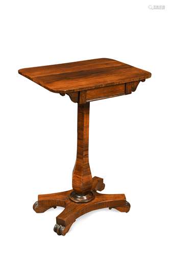 A late Regency rosewood occasional table,