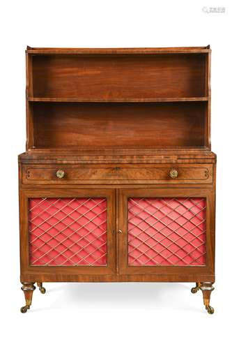 A Regency mahogany library cabinet,