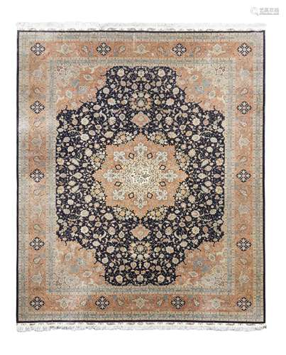 A large Hereke silk carpet,