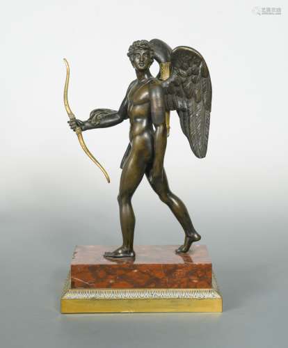 A 19th century bronze and gilt bronze model of Apollo,