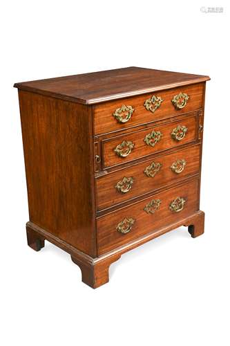 An early George III mahogany chest,