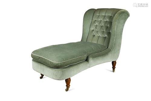 A Howard & Sons upholstered wing back day bed,