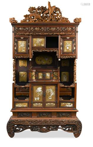 A Japanese Meiji cabinet,