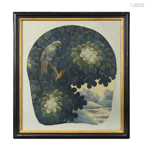 A pair of late nineteenth century gouache paintings,